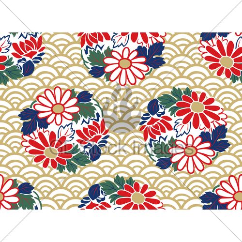 500x500 Seamless Japanese Floral Pattern Pattern Floral Pattern Vector