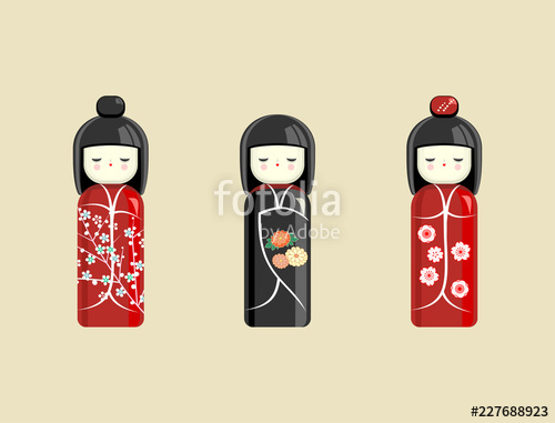 500x381 Japanese Doll Oriental Toy, Souvenir, Sign The Girl