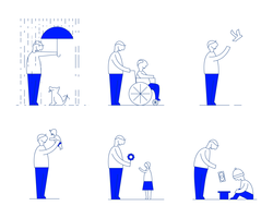 250x200 Kindness Free Vector Art