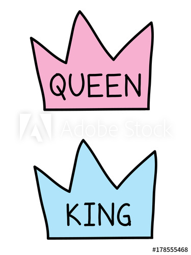 King And Queen Crown Vector at Vectorified.com | Collection of King And ...