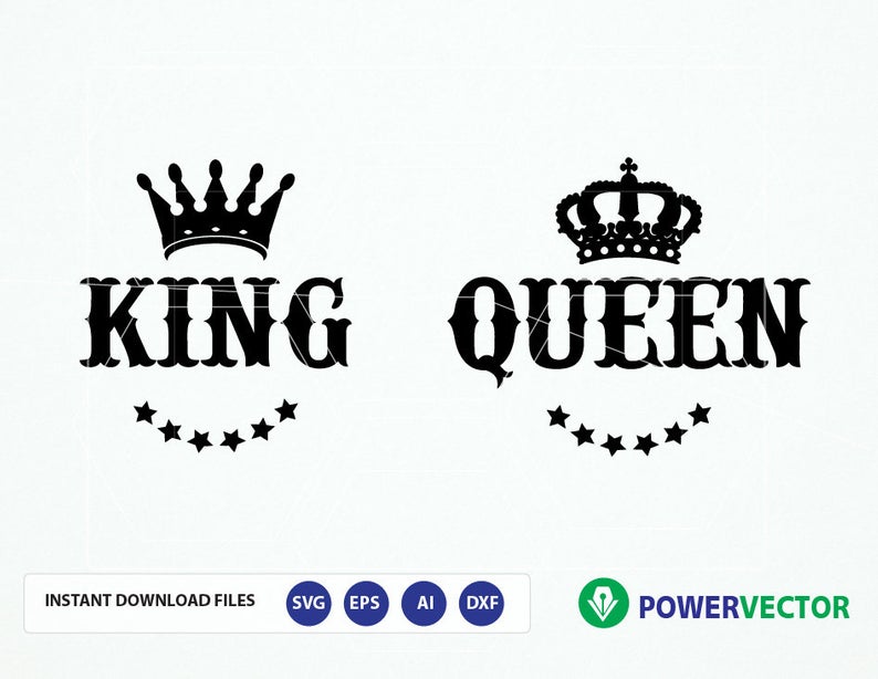 794x614 Royal Couple T Shirt Design King Queen Cutting Etsy
