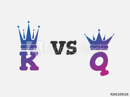 500x375 Versus Vs Letters For Battle Fight King And Queen Vector