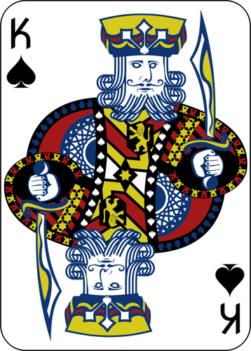 King Of Spades Gaming Card Vector Image 358x500 King Of Spades Gaming Card Vector Image