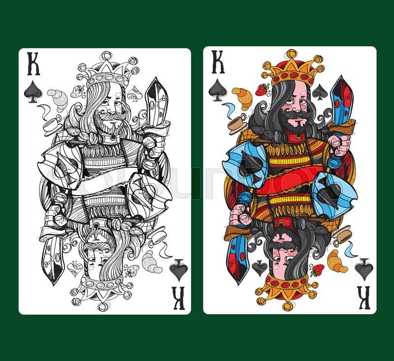 King Of Spades Playing Card Vector Stock Vector Colourbox 800x733 King Of Spades Playing Card Vector Stock Vector Colourbox