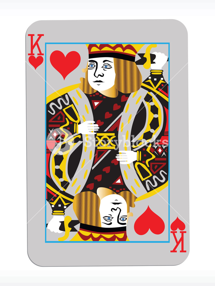 Vector King Of Heart On Abstract Playing Card Royalty 750x1000 Vector King Of Heart On Abstract Playing Card Royalty