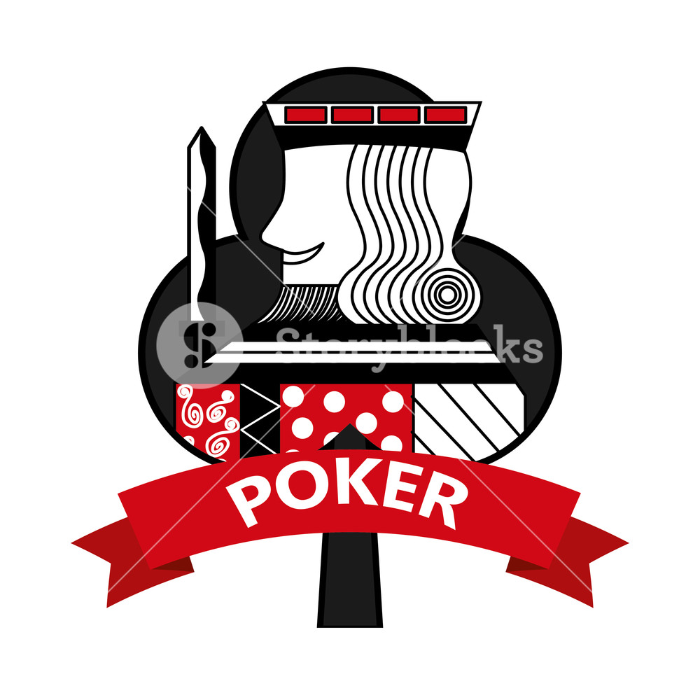 King Of Club Card Poker Ribbon Symbol Vector Illustration Royalty 1000x1000 King Of Club Card Poker Ribbon Symbol Vector Illustration Royalty