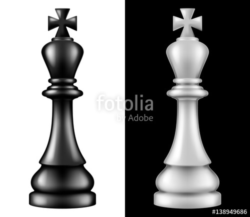 Chess Piece King, Two Versions 500x434 Chess Piece King, Two Versions