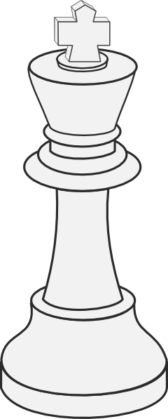 White King Chess Clip Art 240x597 White King Chess Clip Art