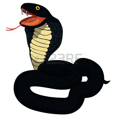450x450 King Cobra Snake Fangs Black King Cobra With Fangs Vector