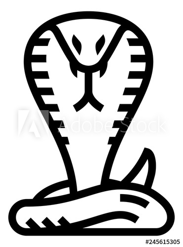 370x500 King Cobra Vector Icon