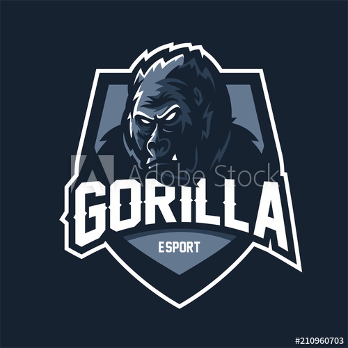 Kingkonggorillaape Esport Gaming Mascot Logo Template 500x500 Kingkonggorillaape Esport Gaming Mascot Logo Template
