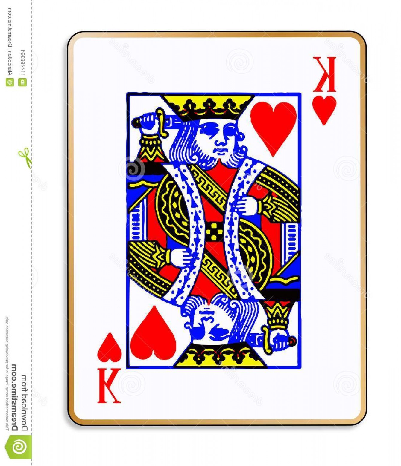 1340x1560 King Hearts Isolated Playing Card Playing Card King Hearts Over