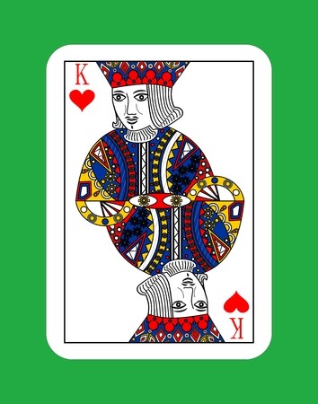 The Beautiful Card Of The King Of Hearts In Classic Style 354x450 The Beautiful Card Of The King Of Hearts In Classic Style