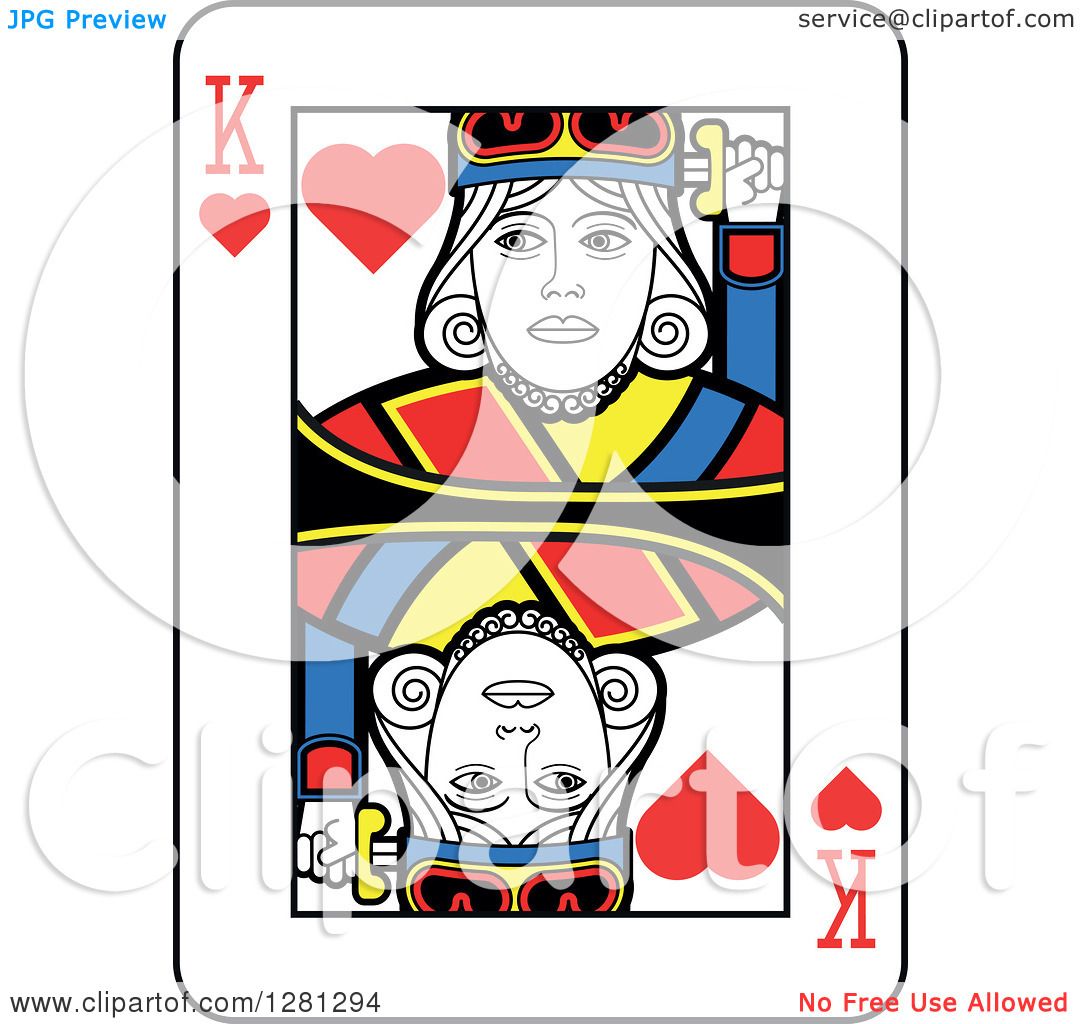 Clipart Of A King Of Hearts Playing Card 1080x1024 Clipart Of A King Of Hearts Playing Card
