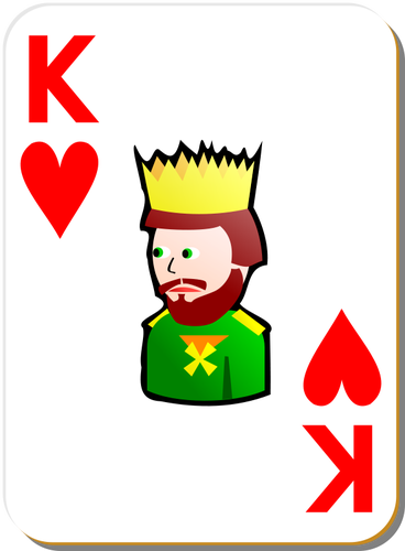 368x500 King Of Hearts Vector Clip Art