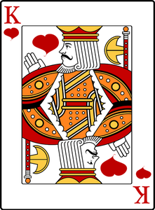 221x300 Red King Of Hearts Card Vector