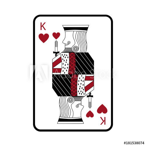 500x500 King Of Hearts French Playing Cards Related Icon Image Vector