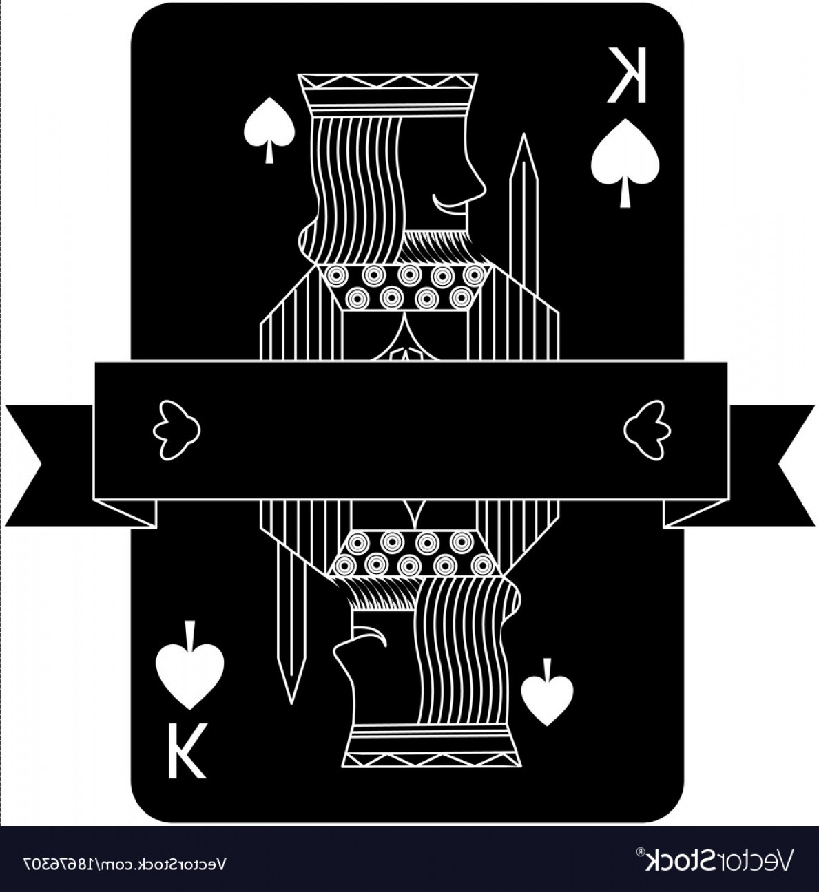 1189x1296 Poker King Of Spades Playing Card Banner Design Vector Geekchicpro