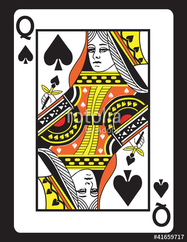 387x500 Queen Of Spades! Vector Stock Image And Royalty Free Vector