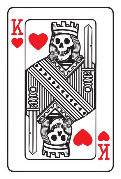415x612 King Playing Card Vector Beautiful Royalty Free Face Card Clip Art