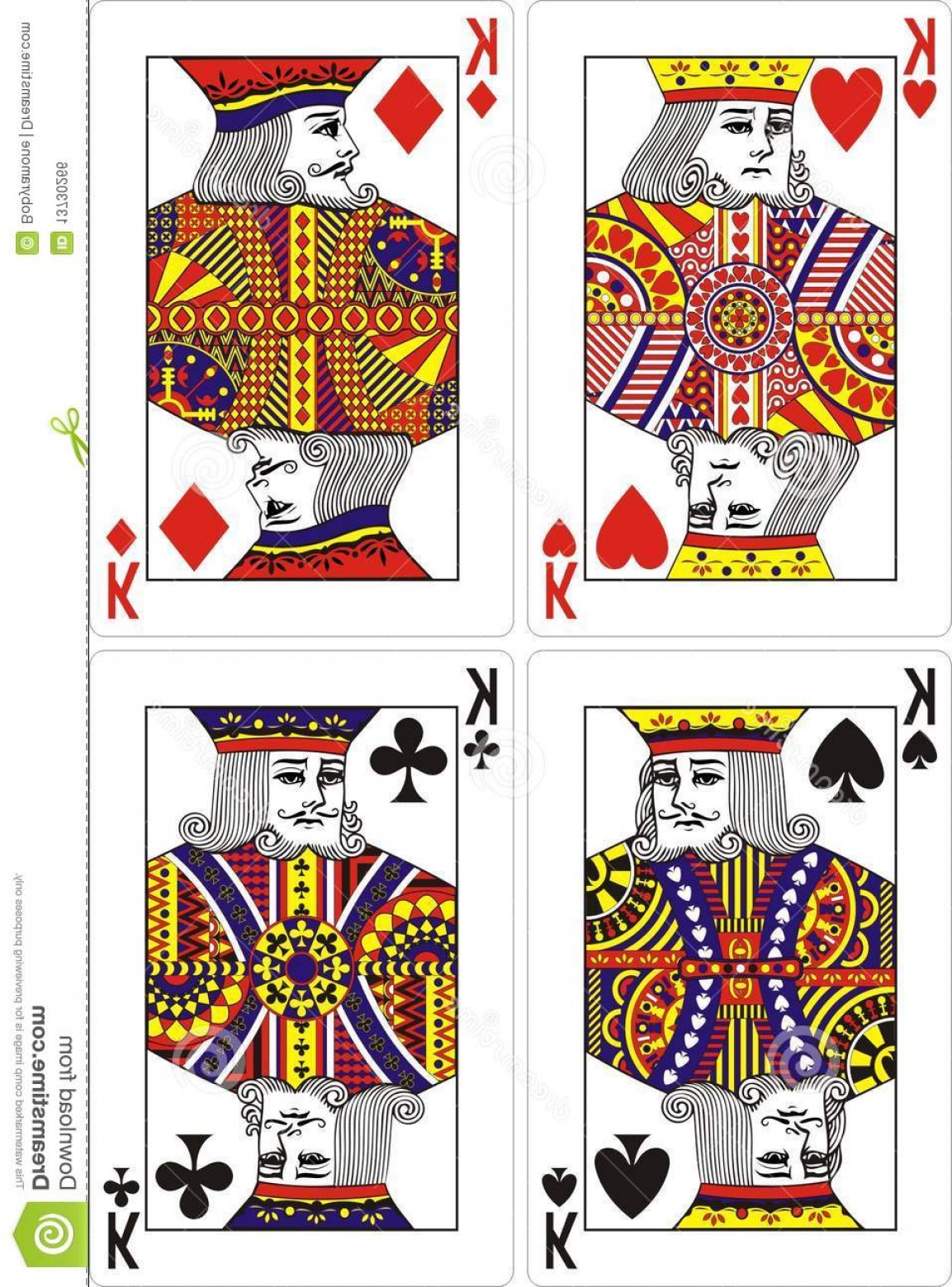 Короли в колоде карт