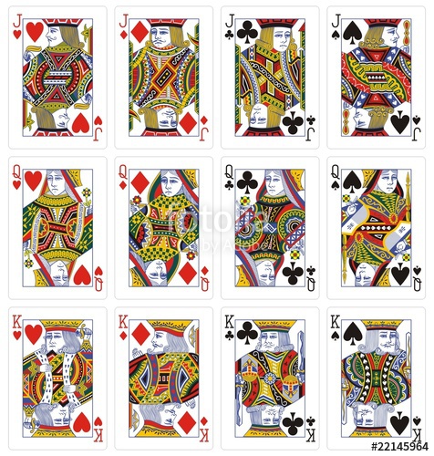 476x500 Playing Cards Classic Jack Queen King Stock Image And Royalty