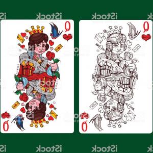 300x300 Casino Poker Queen And King Heart Card Game Red Vector Catchsplace