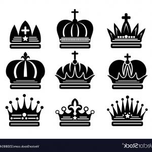 300x300 King And Queen Crown Silhouettes Vector Handandbeak