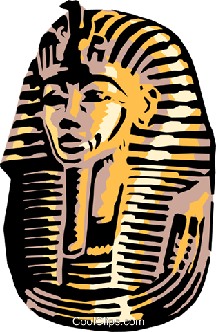 King Tut's Mask Royalty Free Vector Clip Art Illustration 313x480 King Tut's Mask Royalty Free Vector Clip Art Illustration