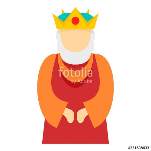 500x500 Christian King Icon Flat Illustration Of Christian King Vector