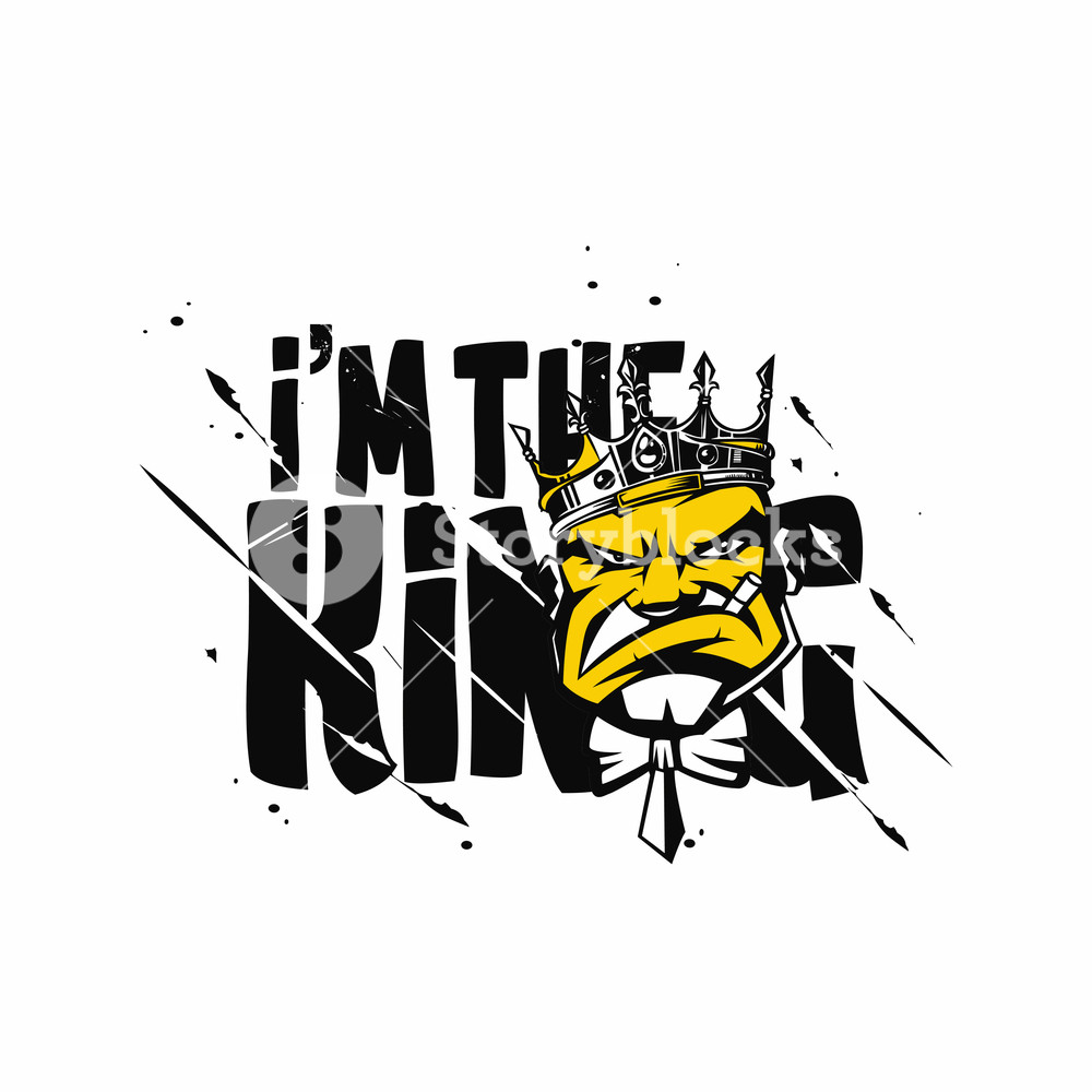 1000x1000 Bad King Vector Illustration Royalty Free Stock Image