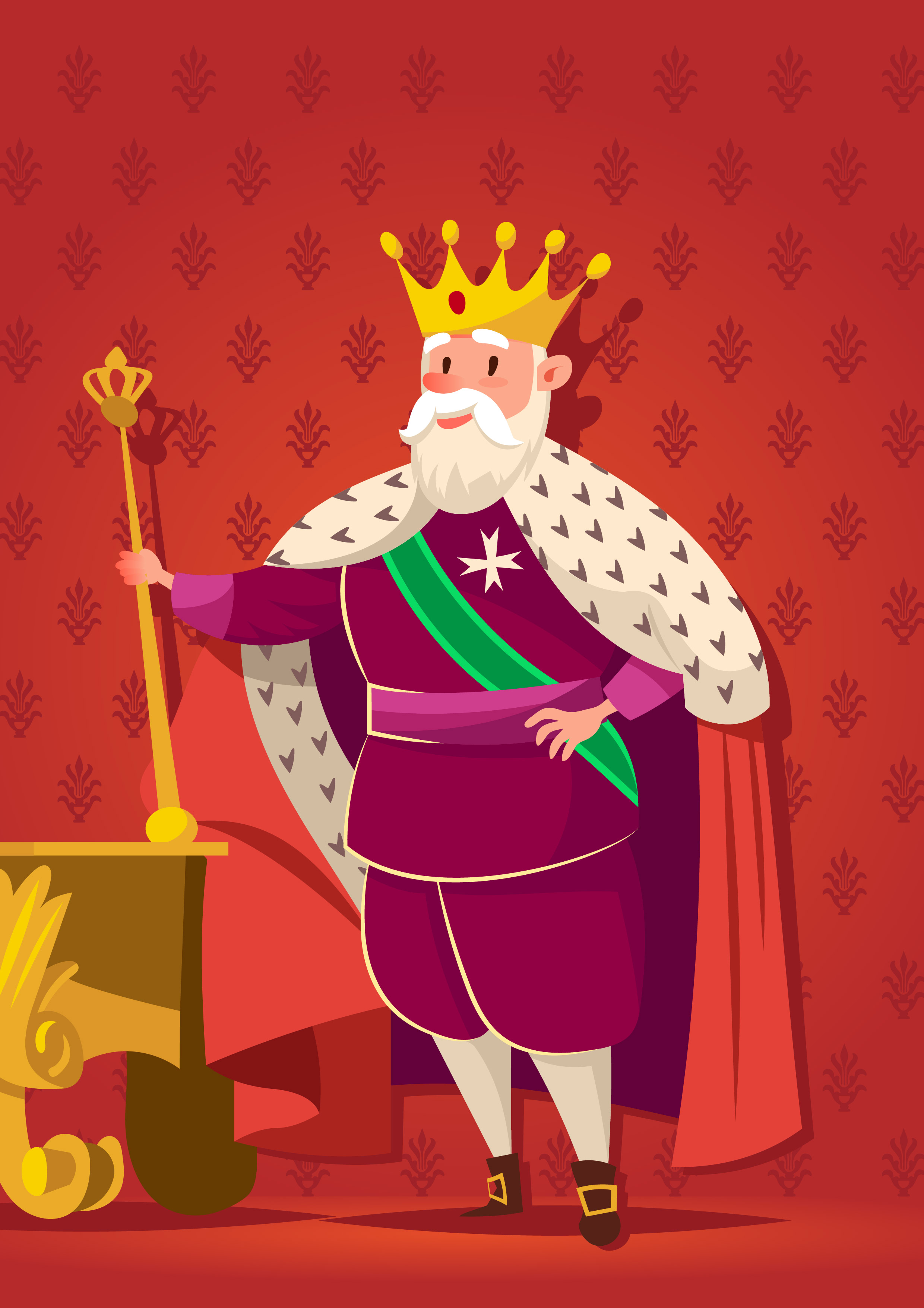2480x3508 King Free Vector Art