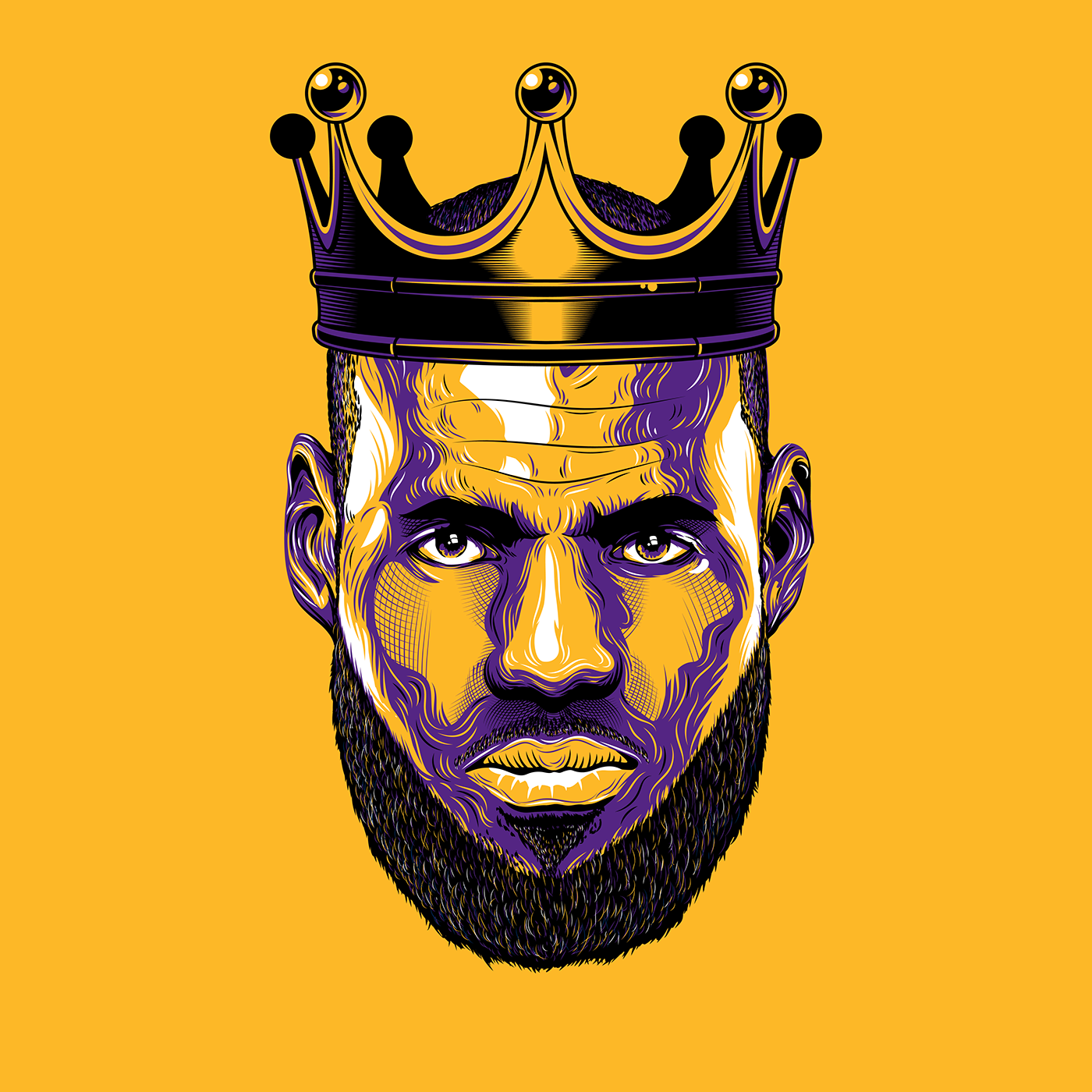 1400x1400 Lebron James The King