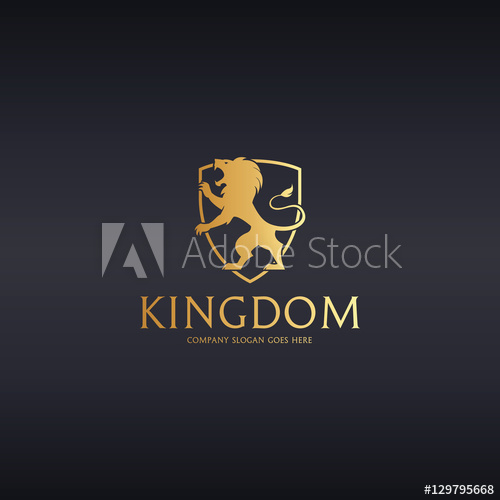 500x500 Kingdom Logo Lion Shield Logotype