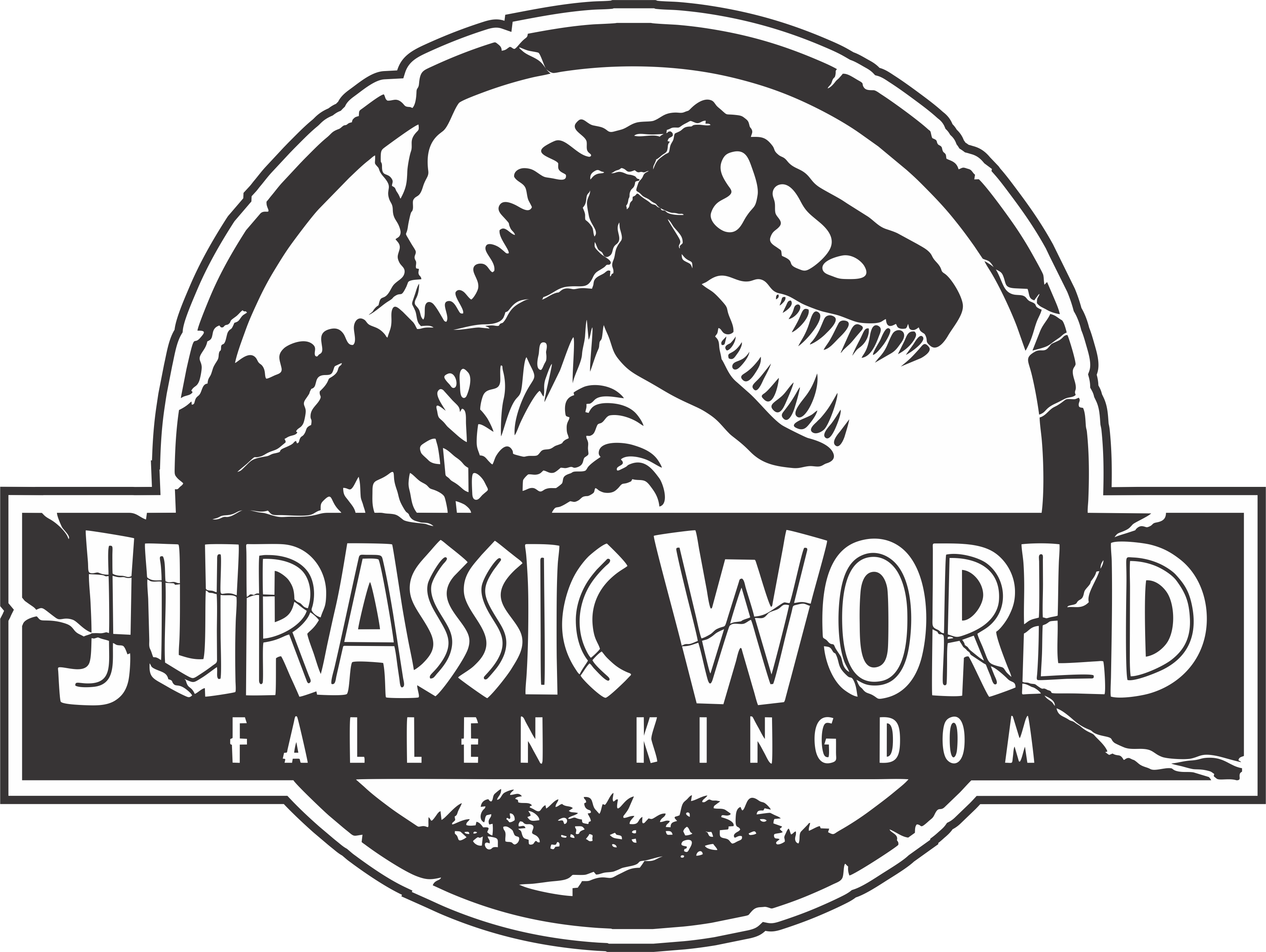 3132x2358 Download Jurassic World Fallen Kingdom Logo Png Vector