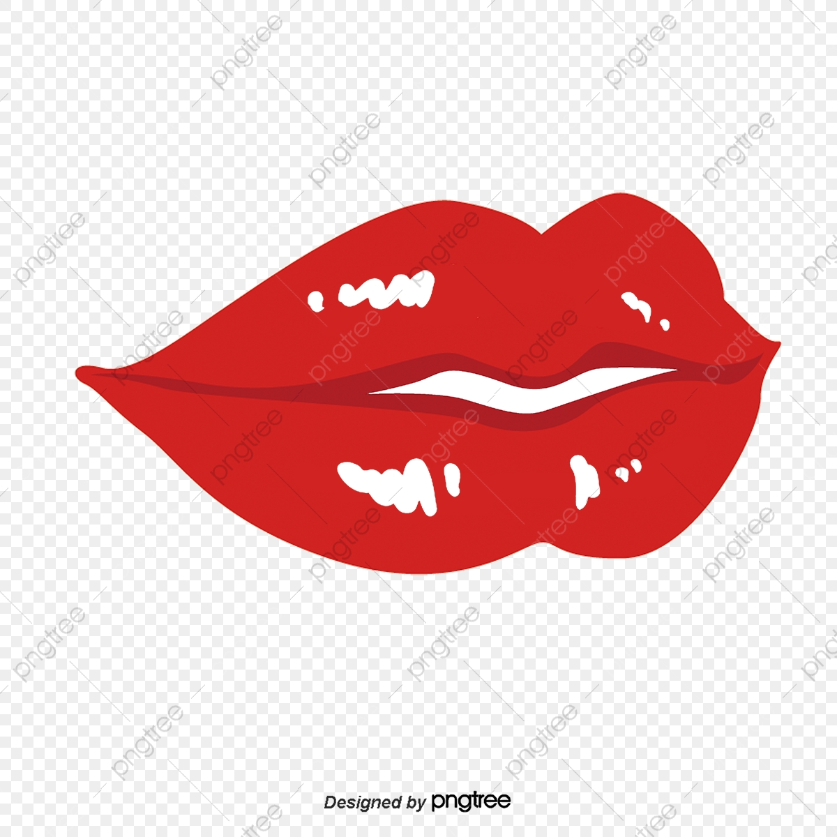 1200x1200 Lovely Cartoon Lips, Cartoon Vector, Lips Vector, Kiss Marks Png