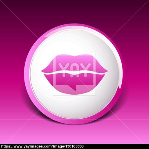 512x512 Kiss Lips Vector Lipstick Icon Passion Symbol People Female Vector