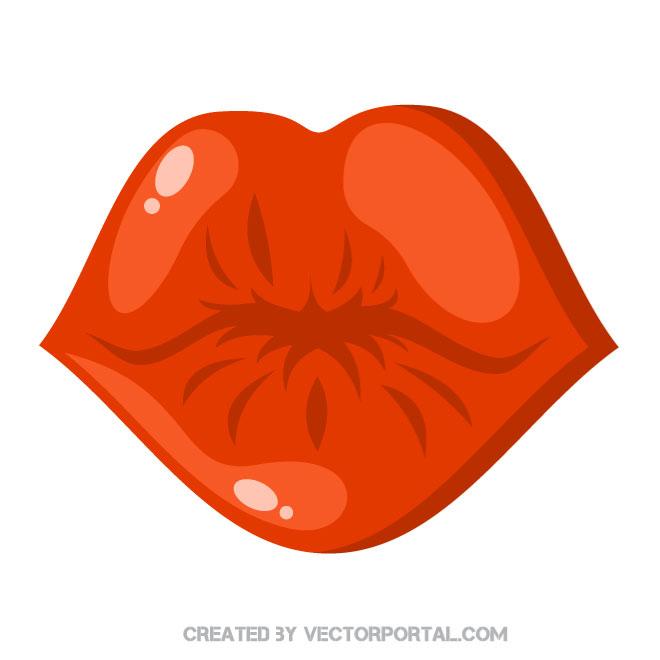 660x660 Fat Lips Vector Image