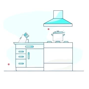 Modern Kitchen Design Elements Vector 360x360 Modern Kitchen Design Elements Vector