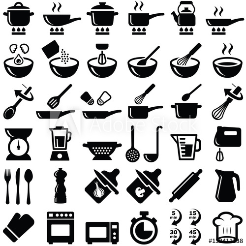 500x500 Cooking And Kitchen Icon Collection