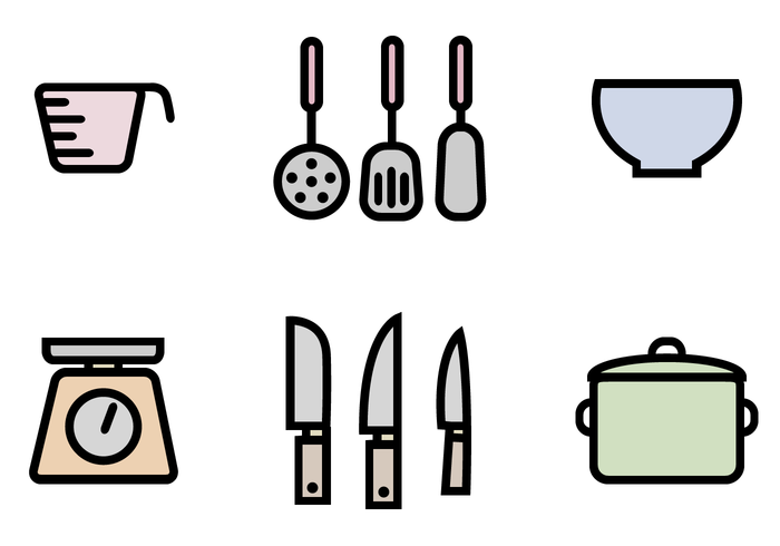 700x490 Free Kitchen Icons Pack Vector