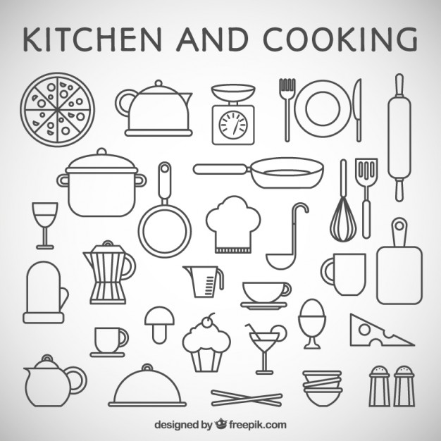 626x626 Kitchen And Cooking Icons Vector Premium Download