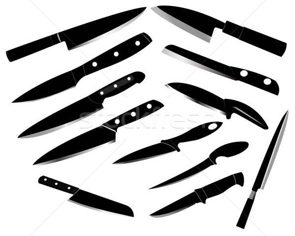 600x480 Kitchen Knife Set Vector Illustration Sergey Mayboroda