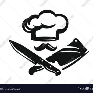300x300 Chef Hat With Kitchen Knife Vector Createmepink