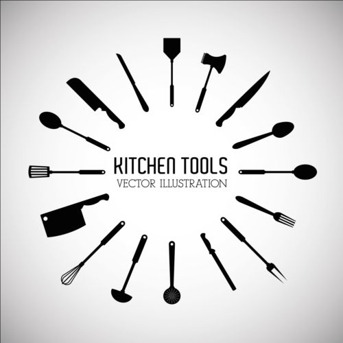 Kitchen Tools Vector Illustration Set Free Download 500x500 Kitchen Tools Vector Illustration Set Free Download