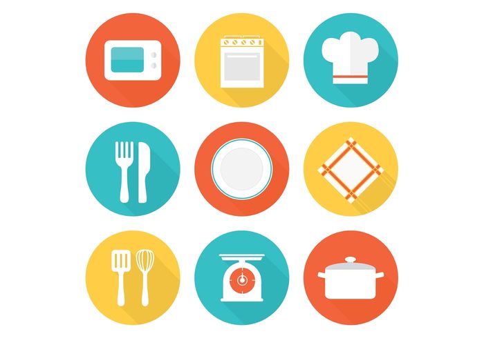700x490 Free Flat Kitchen Vector Icons Free Icon Packs Ui Download