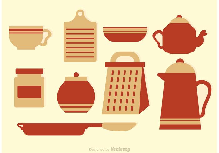 700x490 Vintage Kitchen Vector Icons