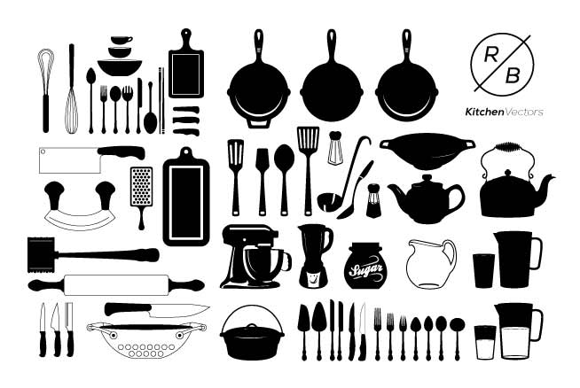 654x438 Kitchen Cooking Vector Set, Free Download Zomg!