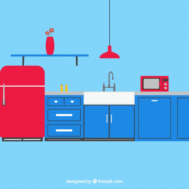 626x626 Beautiful Kitchen Vector Pack Vector Free Download