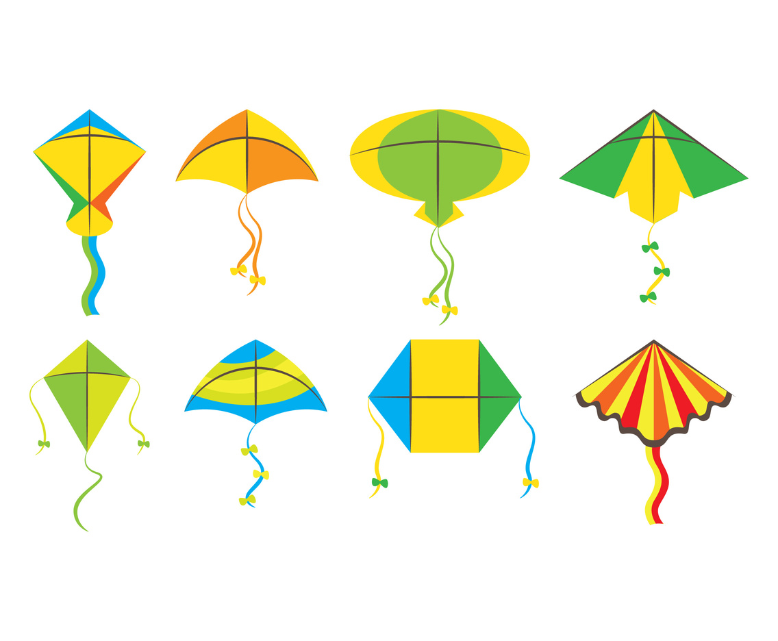Kite Vector Set Vector Art Graphics 1136x936 Kite Vector Set Vector Art Graphics